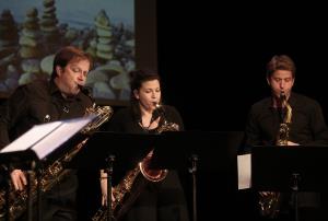 KONCERT OB PODELITVI NAGRAD IN PRIZNANJ FRANA GERBIČA NA SLIKI SEPTET SAKSOFONOV FOTO LJUBO VUKELIČ DC8B9647